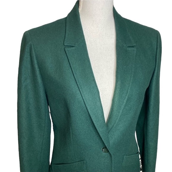 Vintage Pendleton Wool Green Fitted Blazer - Picture 2 of 5